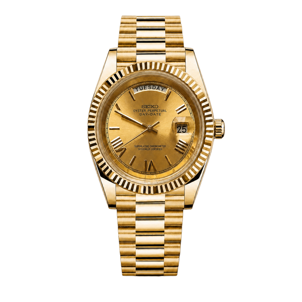 Seiko Mod Day-Date – Gold Champagne