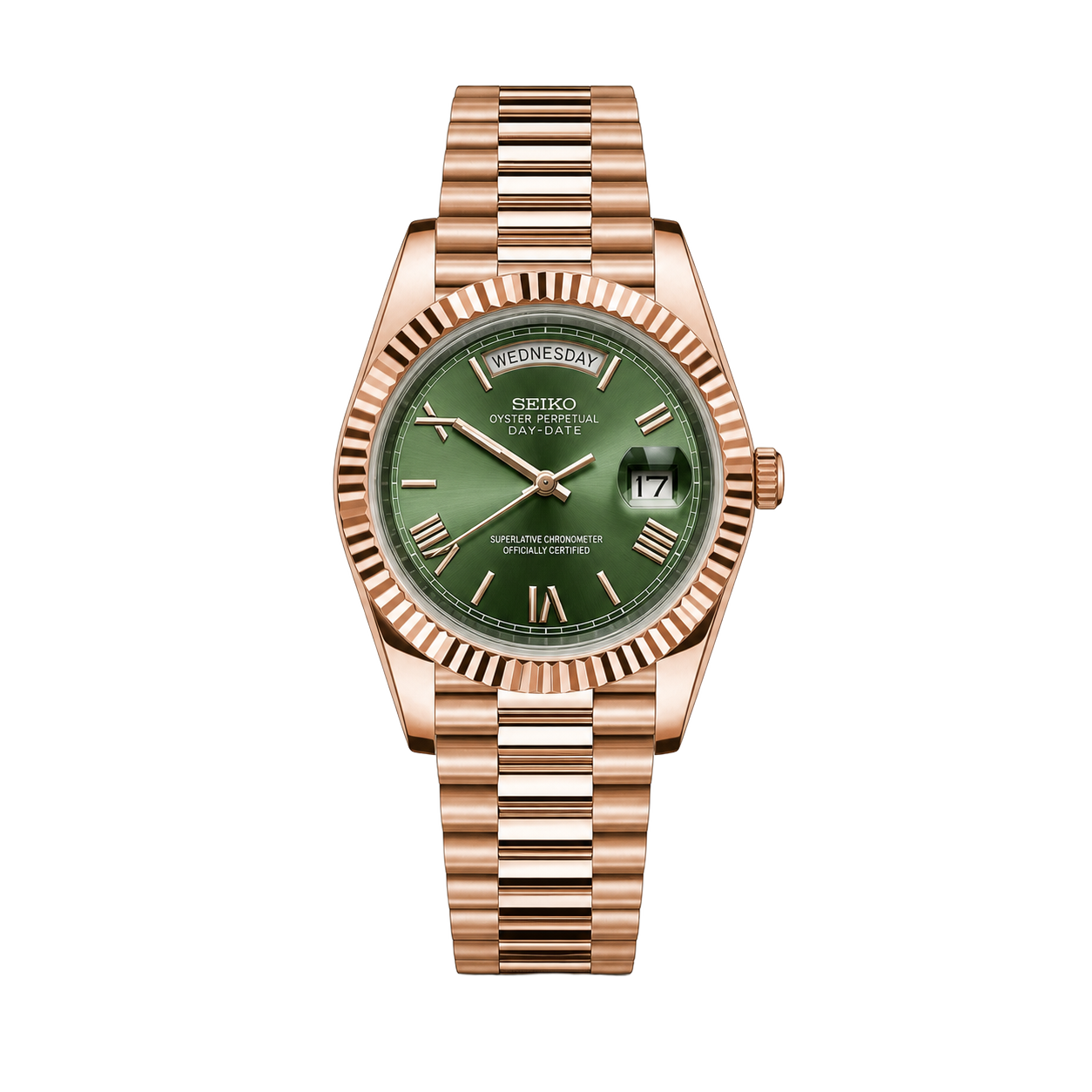 Seiko Mod Day-Date – Mint Green watch