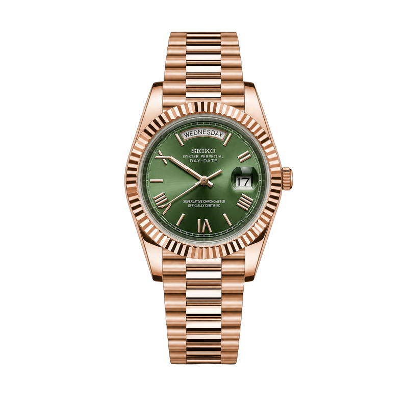 Seiko Mod Day-Date – Mint Green watch