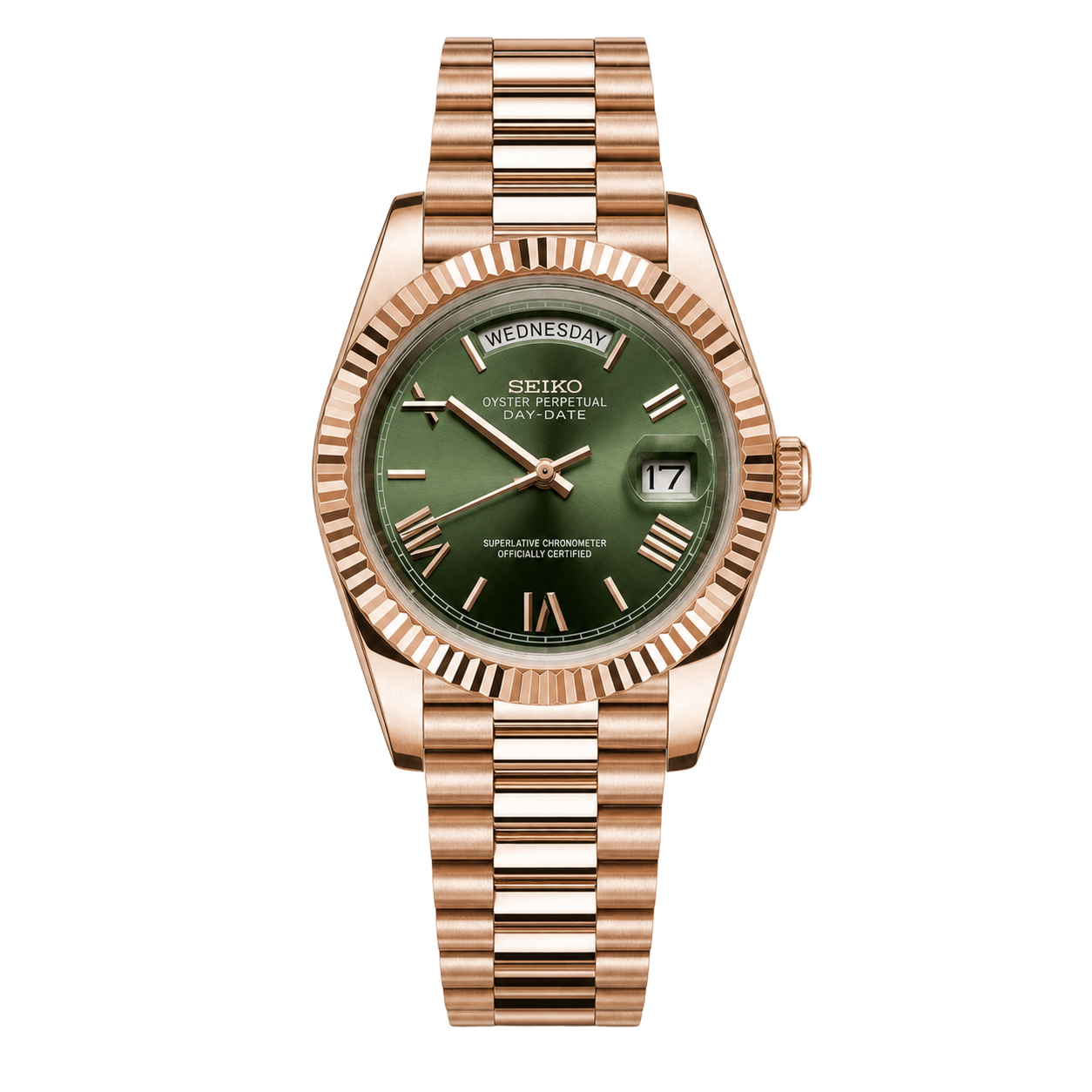 Seiko Mod Day-Date – Olive Green watch