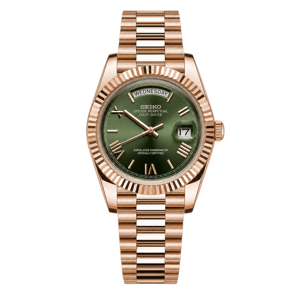 Seiko Mod Day-Date – Olive Green