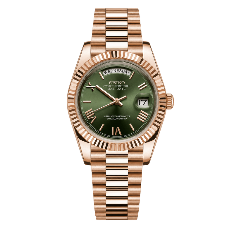 Seiko Mod Day-Date – Olive Green watch