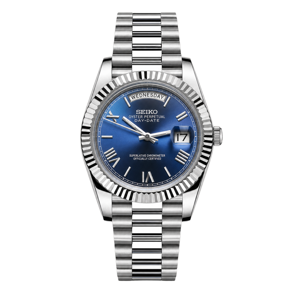 Seiko Mod Day-Date – Roman Ocean Blue