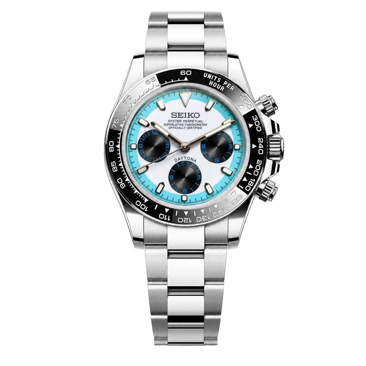 Seiko Mod Daytona - Arctic Racer watch