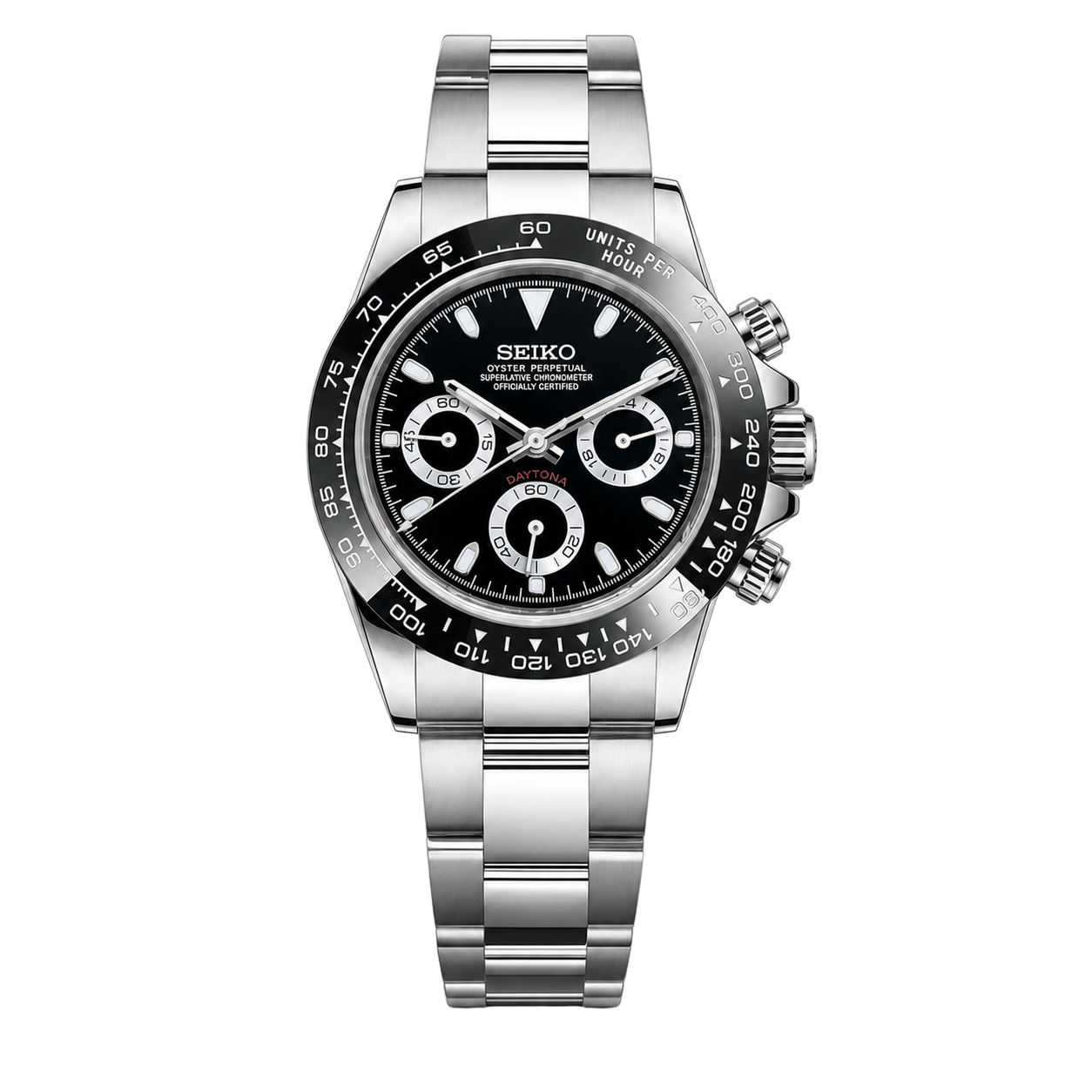 Seiko Mod Daytona – Black watch