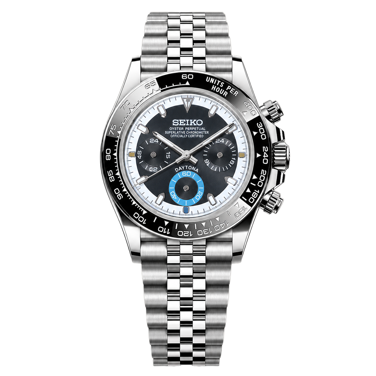 Seiko Mod Daytona - Black Ice Racer watch