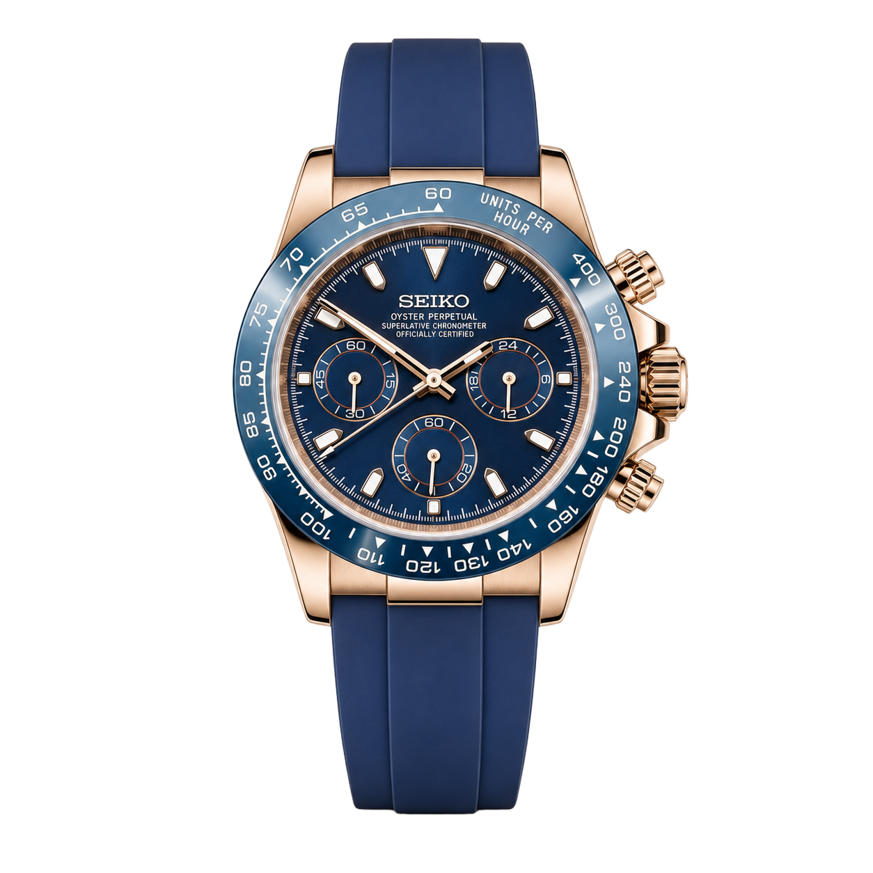 Seiko Mod Daytona - Deep Blue Racer Dial watch