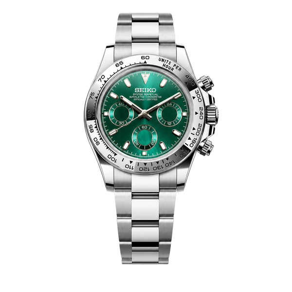 Seiko Mod Daytona - Emerald Chrome