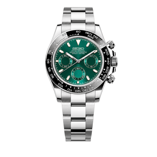 Seiko Mod Daytona - Emerald Green