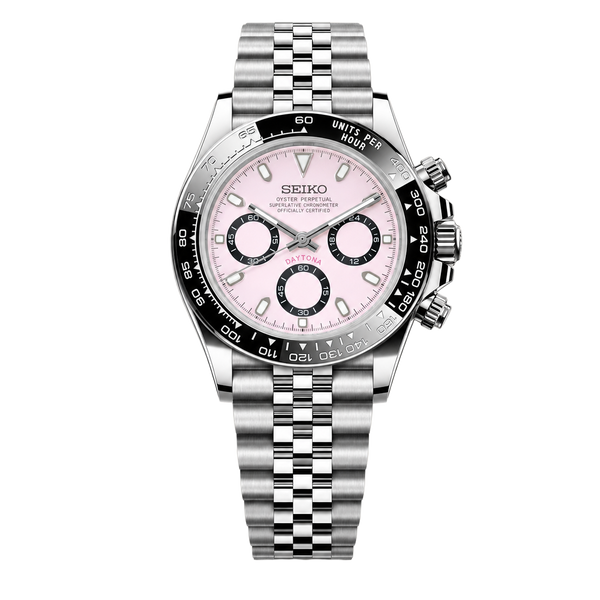 Seiko Mod Daytona - Pink Racer