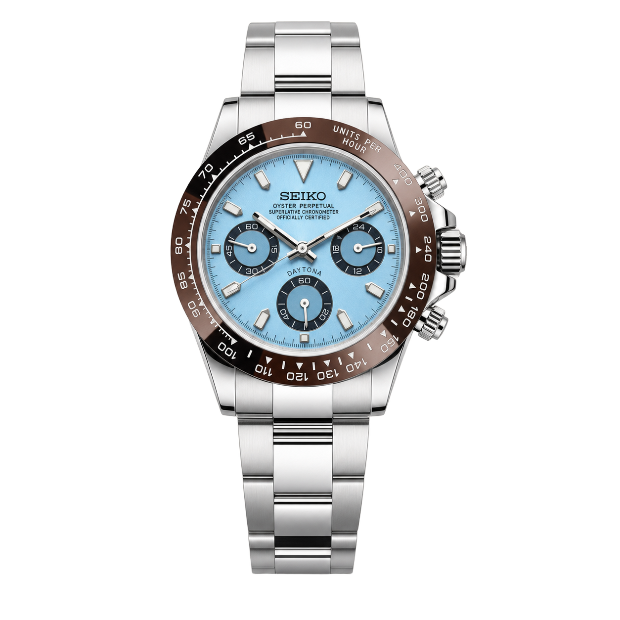 Seiko Mod Daytona - Platinum Racer Dial watch