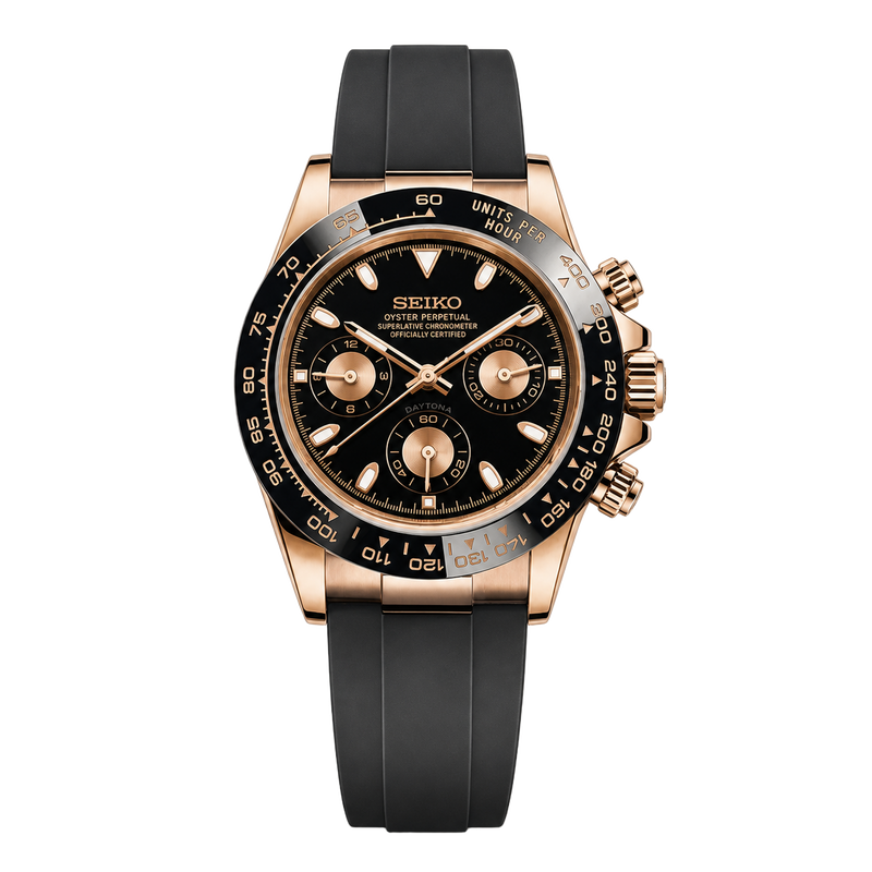 Seiko Mod Daytona - Rose Gold watch