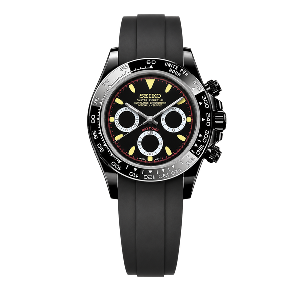 Seiko Mod Daytona - Stealth Spark