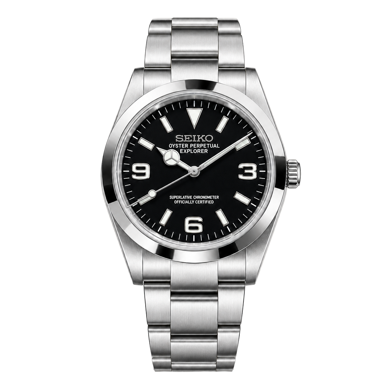 Seiko Mod Explorer – 39mm Black watch