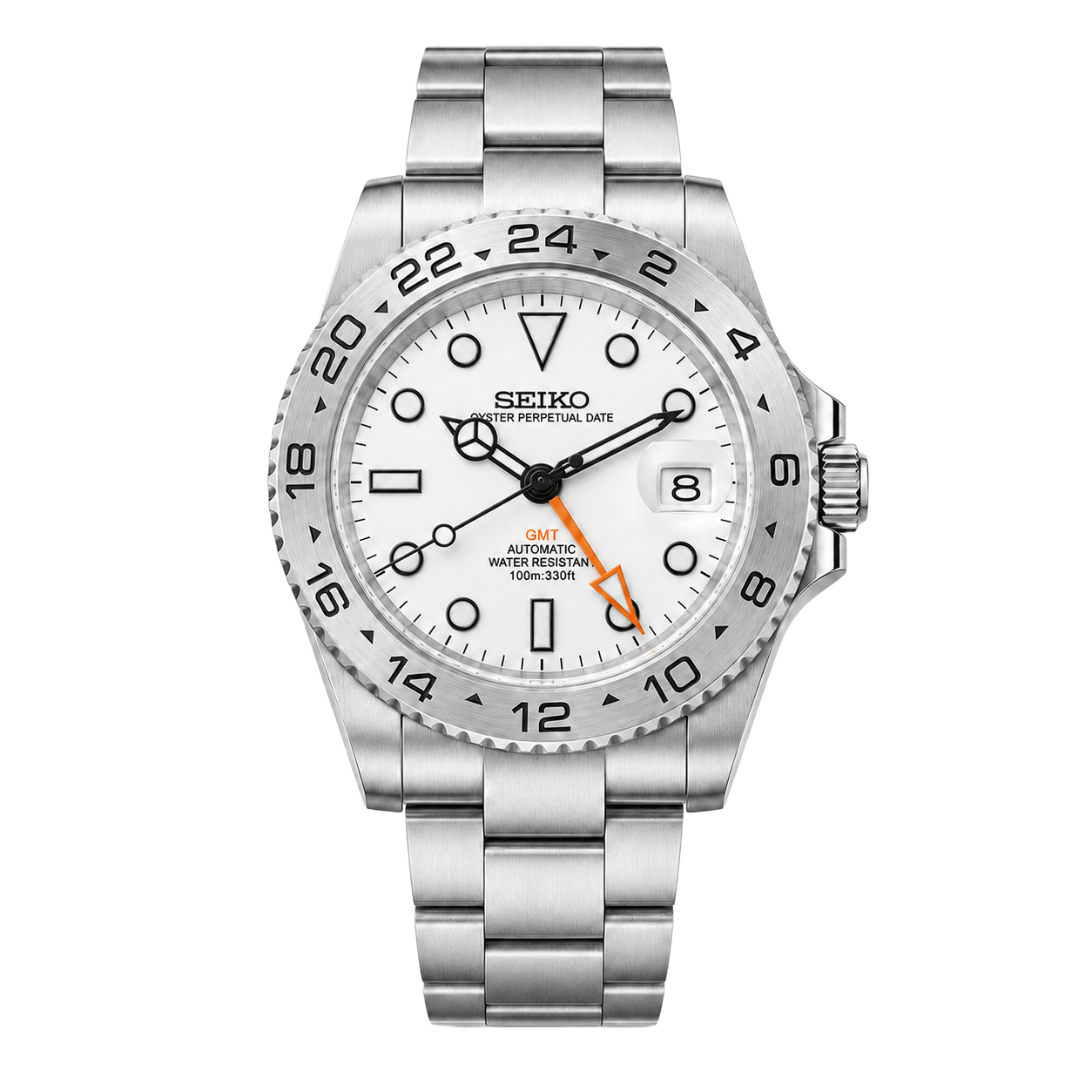 Seiko Mod Explorer II – Polar White watch