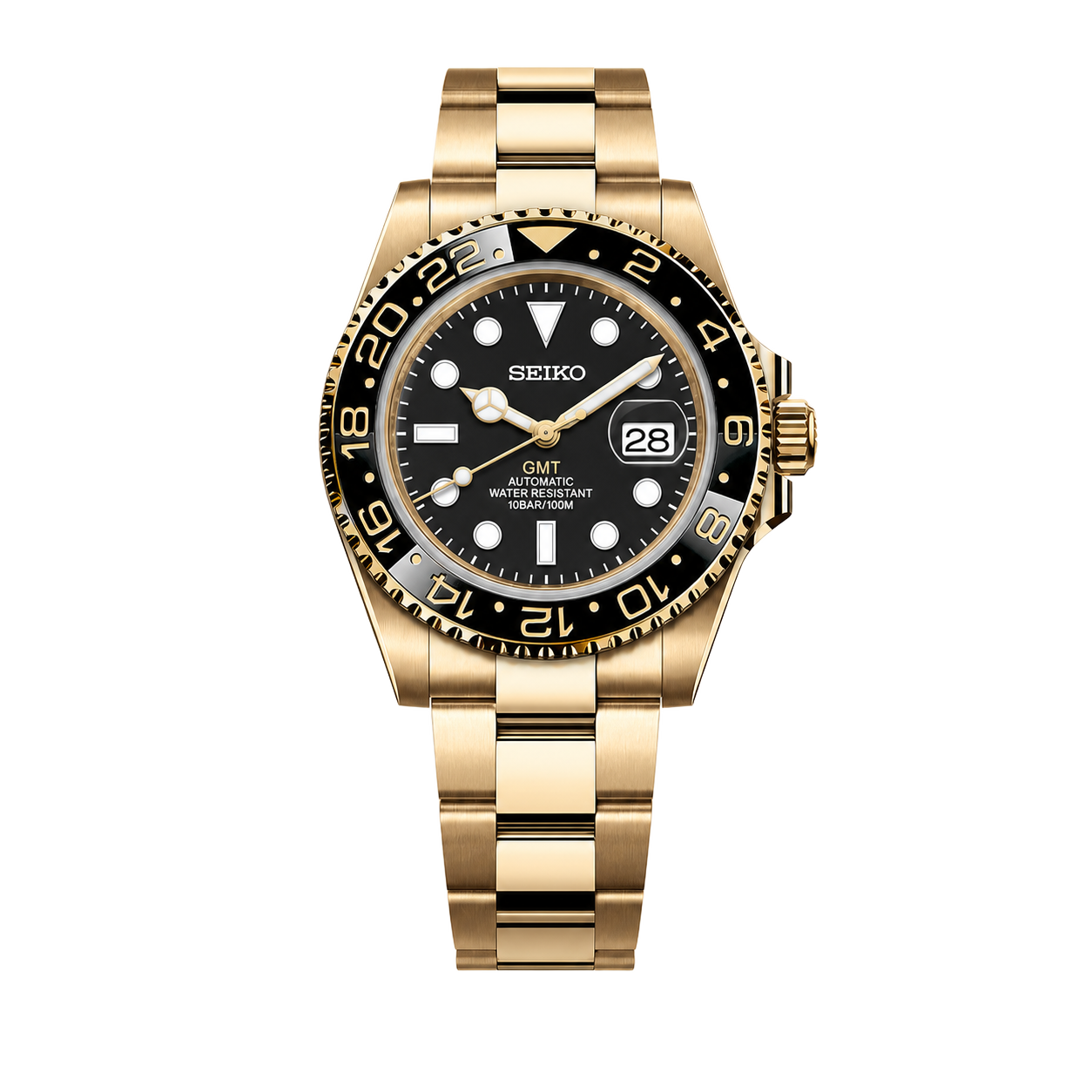 Seiko Mod GMT – Black Gold watch