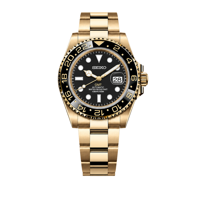Seiko Mod GMT – Black Gold