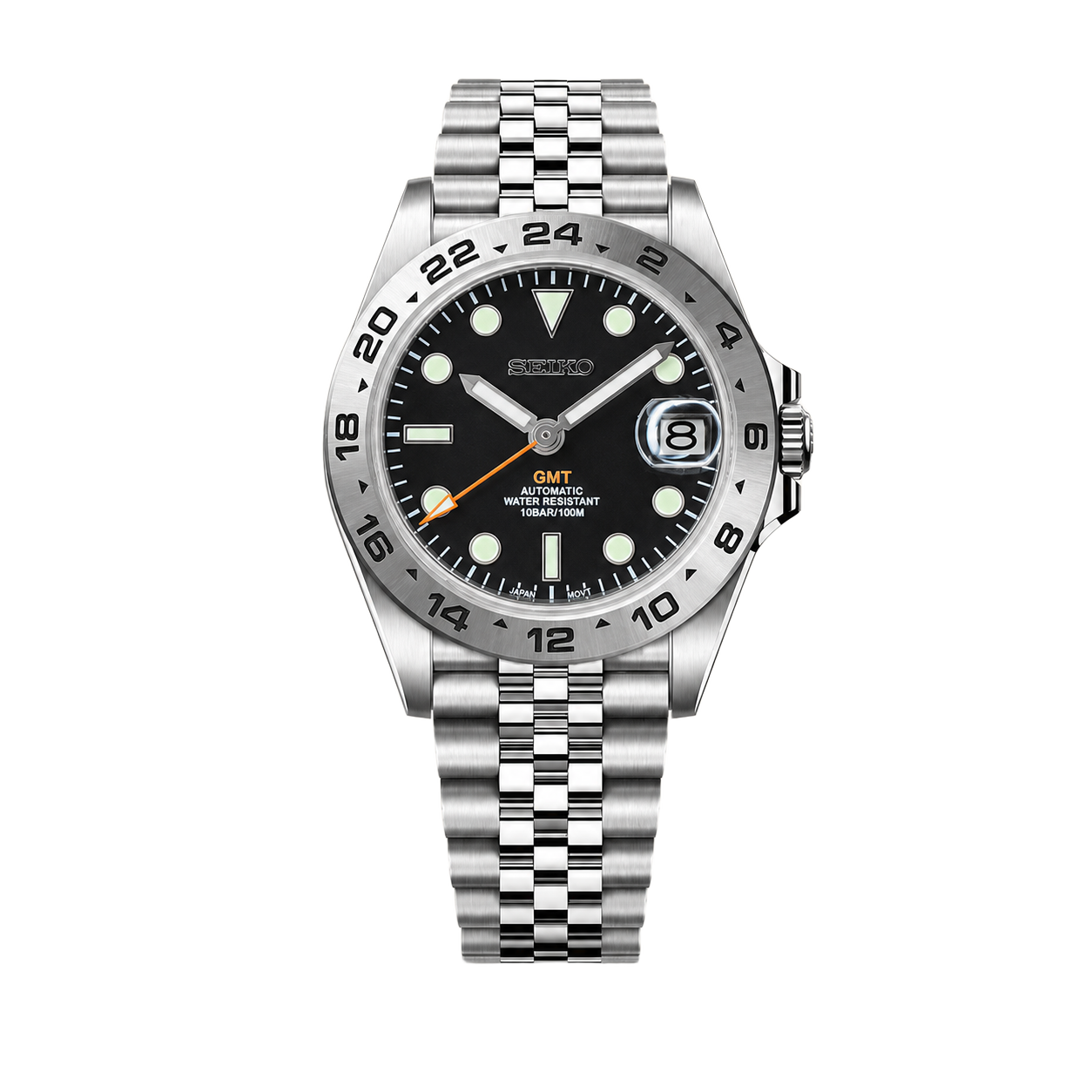 Seiko Mod GMT – Explorer II Black watch