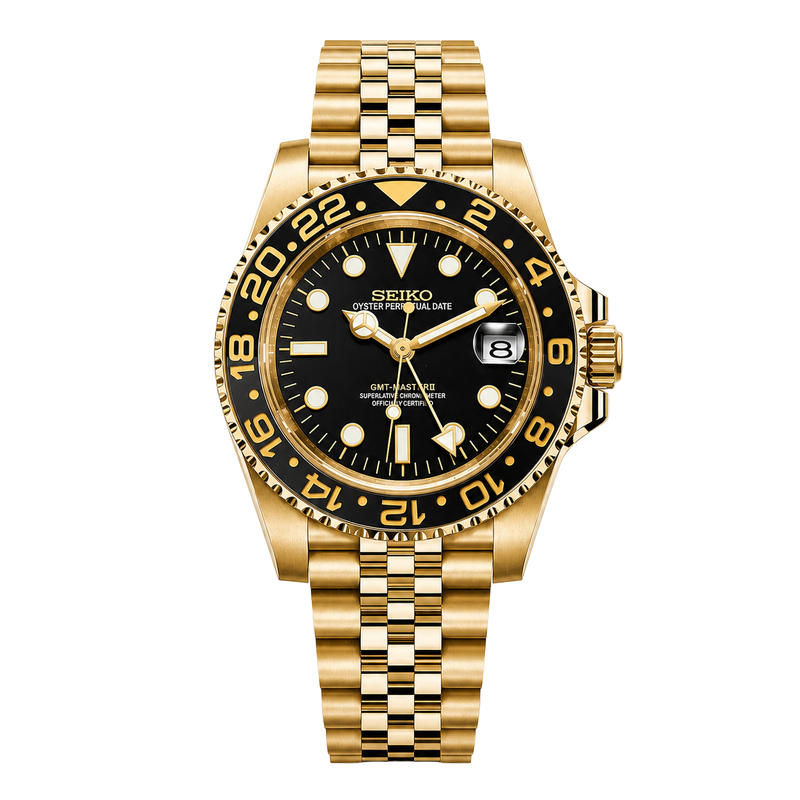 Seiko Mod GMT – Gold watch
