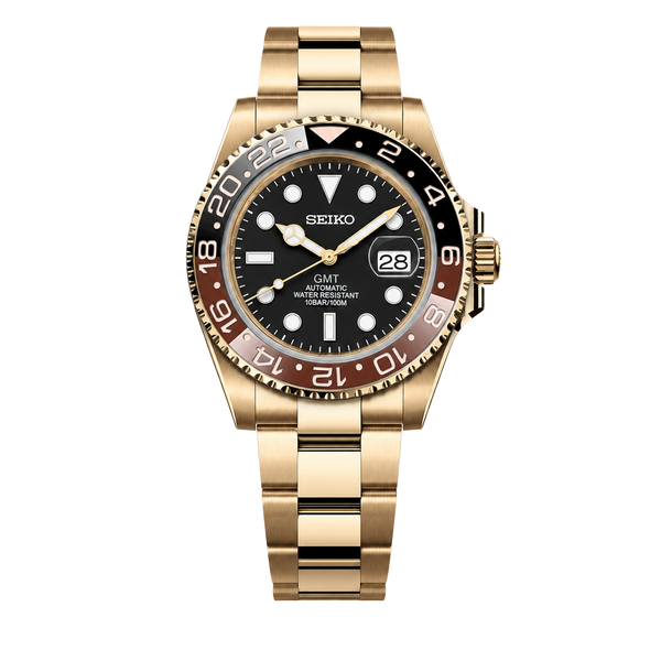 Seiko Mod GMT – Root Beer Gold
