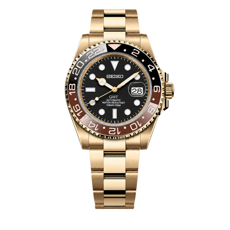 Seiko Mod GMT – Root Beer Gold