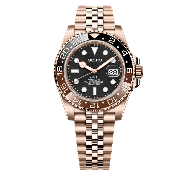 Seiko Mod GMT – Root Beer Rose Gold
