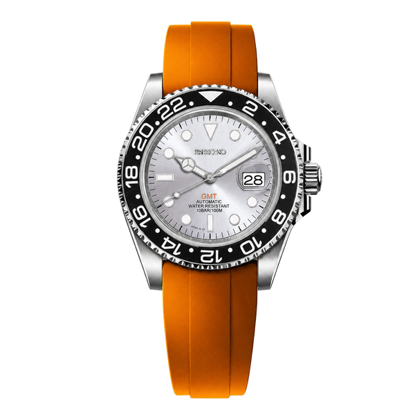 Seiko Mod GMT – Silver Horizon