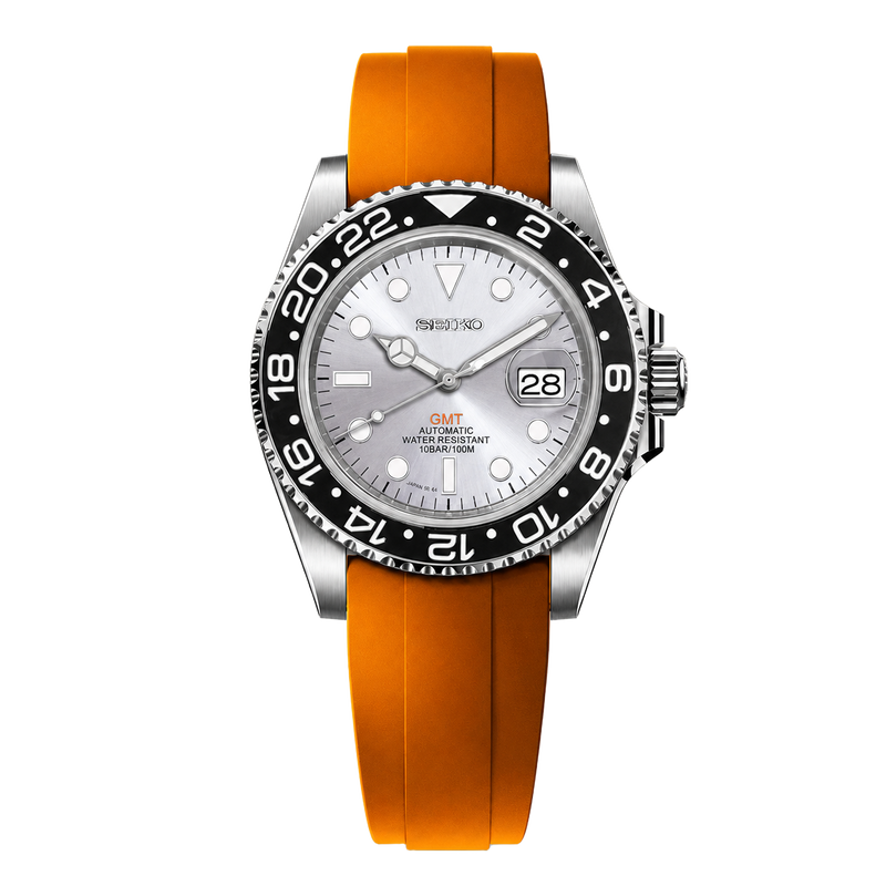 Seiko Mod GMT – Silver Horizon