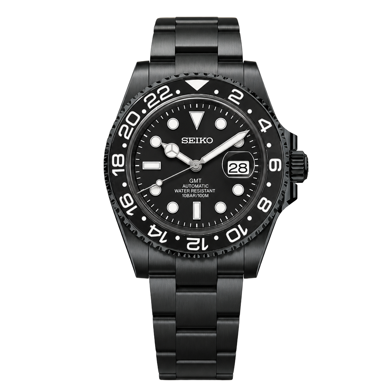 Seiko Mod GMT – Stealth Redstrike watch