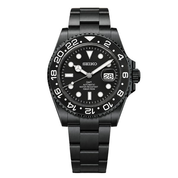 Seiko Mod GMT – Stealth Redstrike