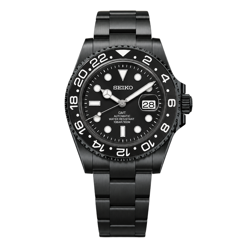 Seiko Mod GMT – Stealth Redstrike