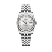 Seiko Mod Ladyjust – Silver Diamond watch