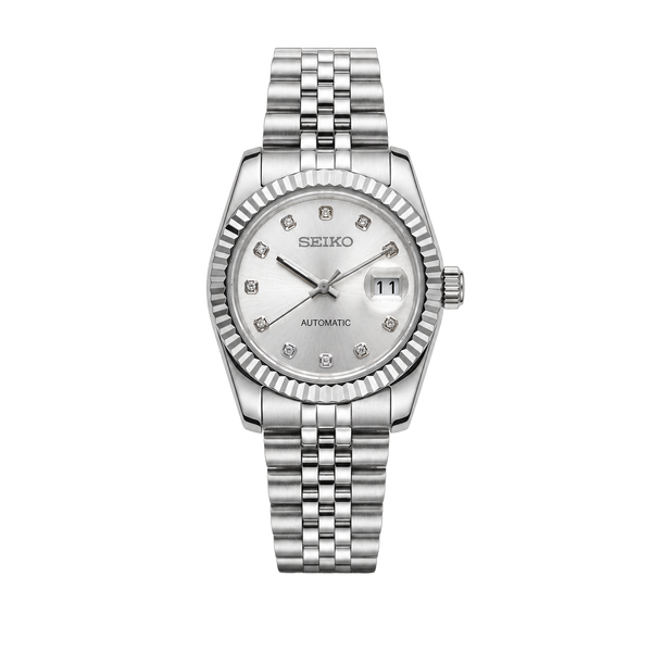 Seiko Mod Ladyjust – Silver Diamond