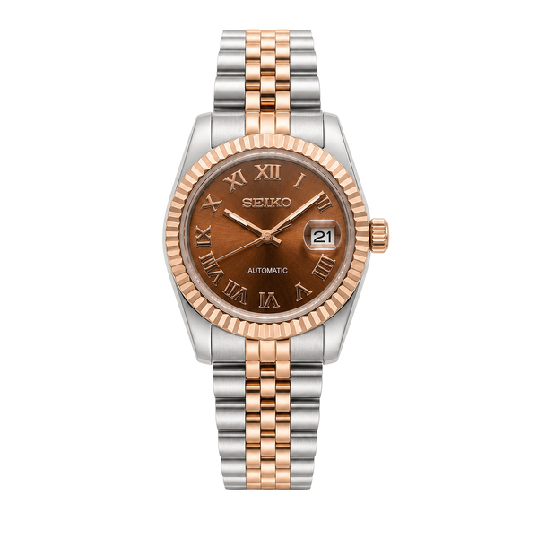 Seiko Mod Ladyjust – Two-Tone RoseGold Bronze Roman