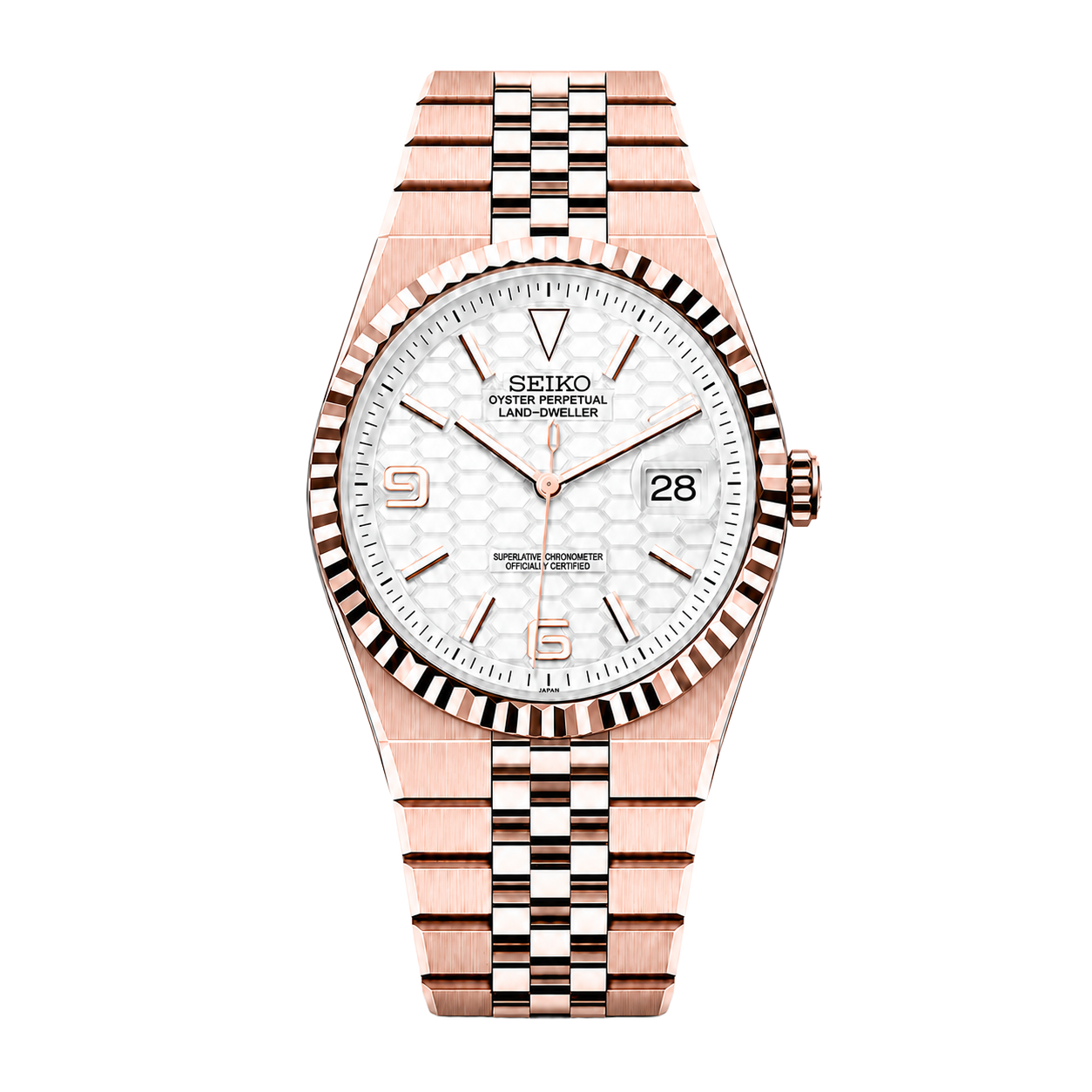 Seiko Mod Land Dweller - Rose watch