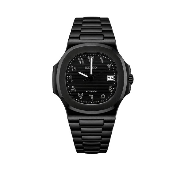 Seiko Mod Nautilus - Triple Black Arabe