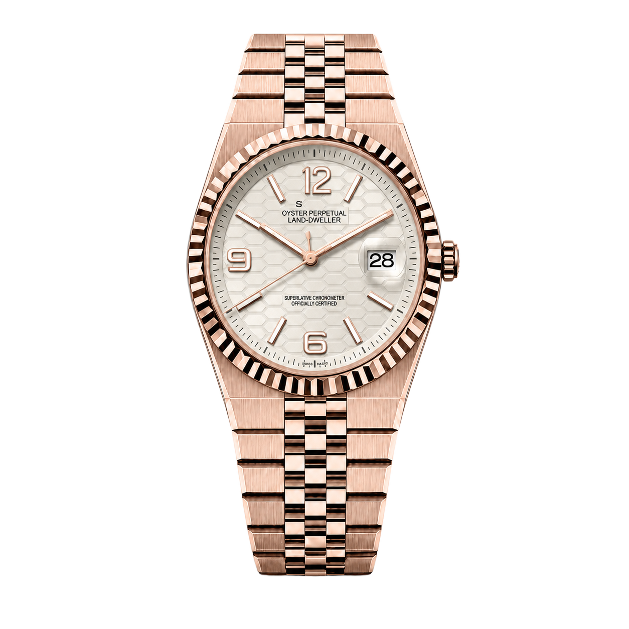 Seiko Mod Land Dweller - Rose Gold watch
