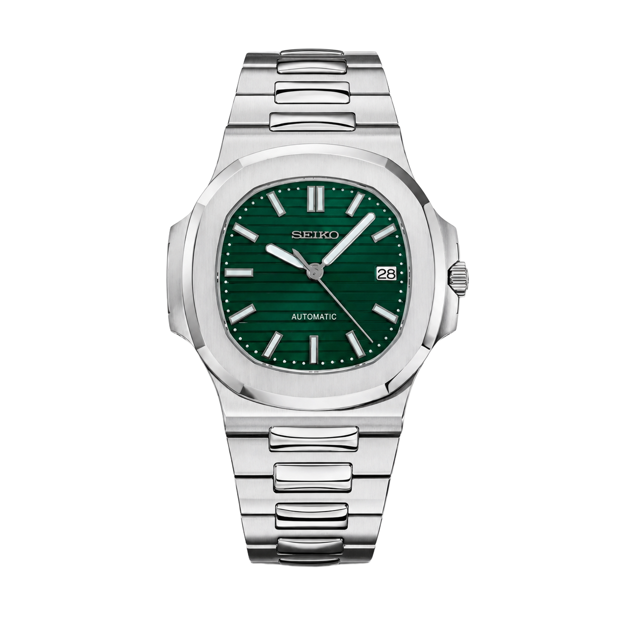 Seiko Mod Nautilus - Emerald Green watch