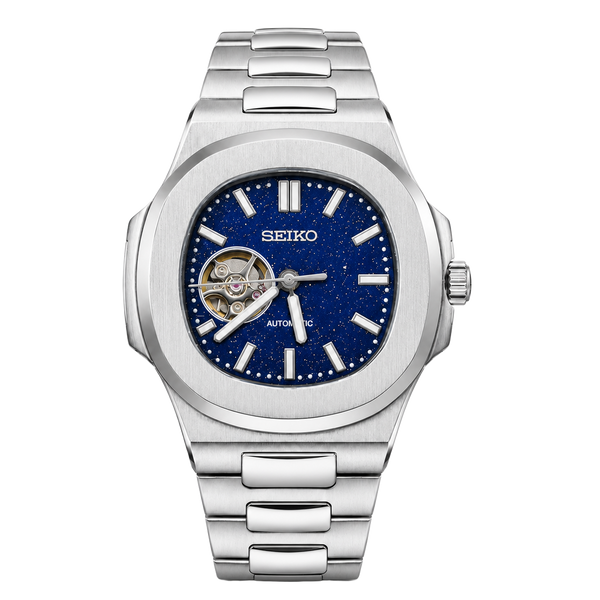 Seiko Mod Nautilus – Galaxy Open-Heart Dial