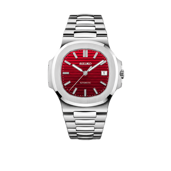 Seiko Mod Nautilus - Velours Rouge