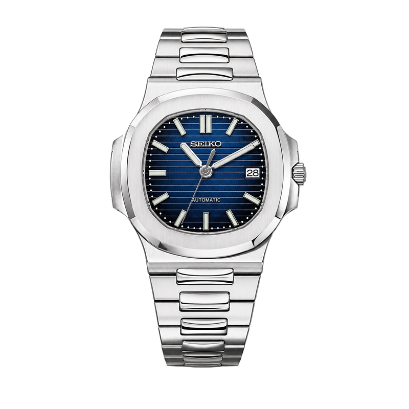 Seiko Mod Nautilus – Deep Blue watch