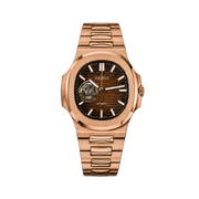 Seiko Mod Nautilus – Rose Gold Chocolate watch
