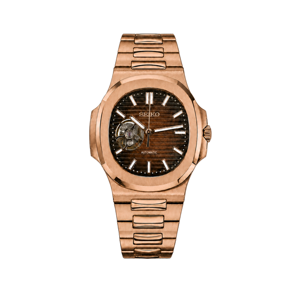 Seiko Mod Nautilus – Rose Gold Chocolate