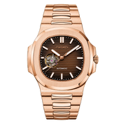 Seiko Mod Nautilus – Rose Gold Chocolate watch