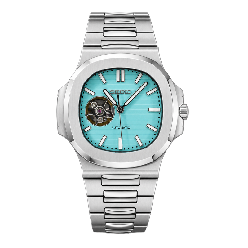 Seiko Mod Nautilus – Tiffany Open-Heart Dial watch