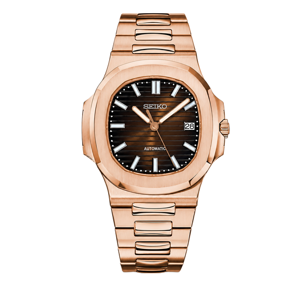 Seiko Mod Nautilus – Rose Brown Dial