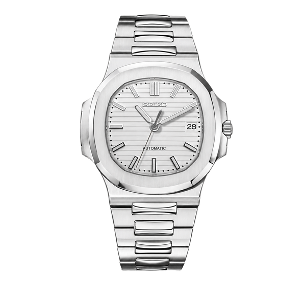Seiko Mod Nautilus – Cadran blanc Racer