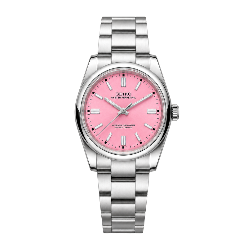 Seiko Mod Oyster Perpetual – Candy Pink watch