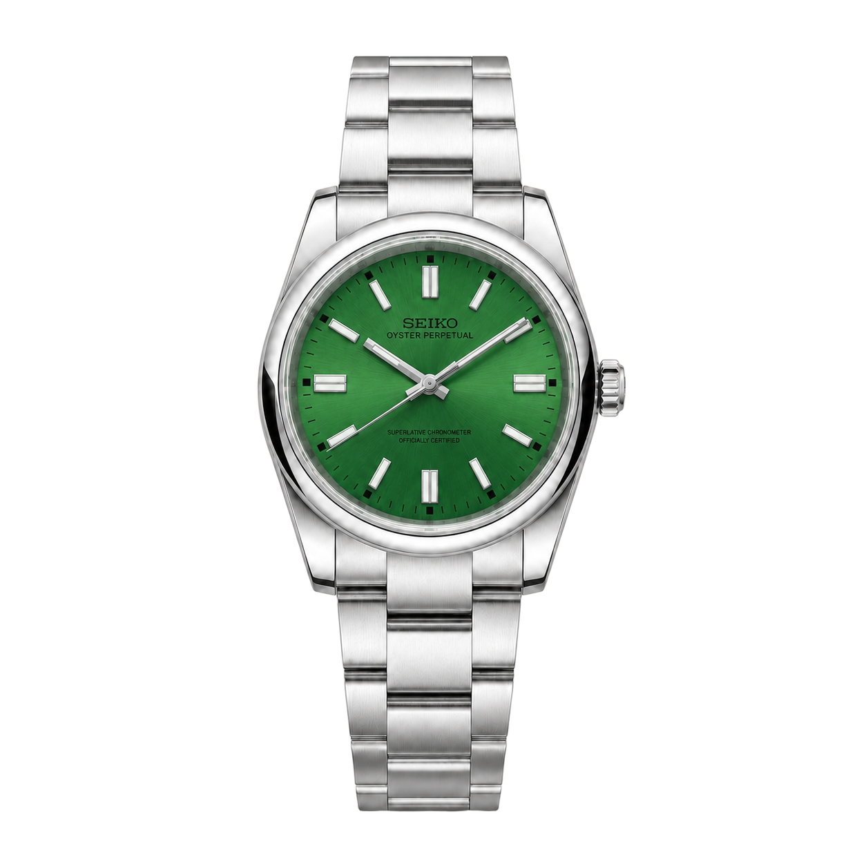 Seiko Mod Oyster Perpetual – Green watch