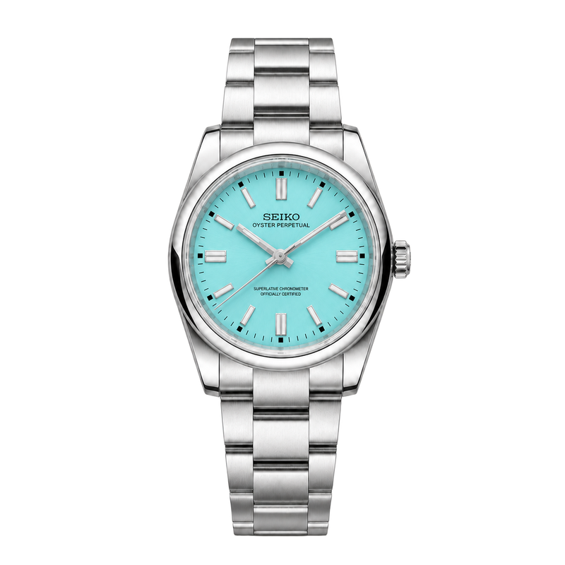 Seiko Mod Oyster Perpetual – Tiffany Blue